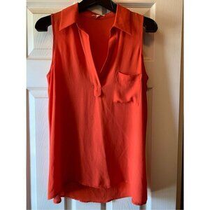 S Orange sleevelessblouse